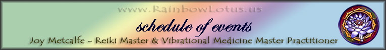 schedule of events